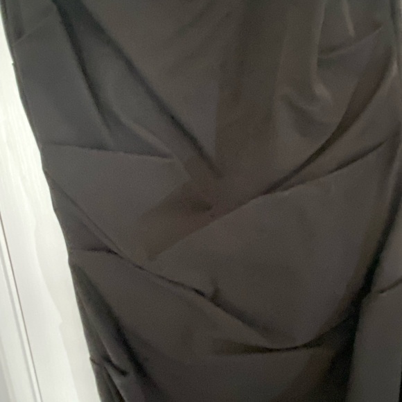 Nicole Miller Ruched Silk Black Dress - Picture 6 of 13